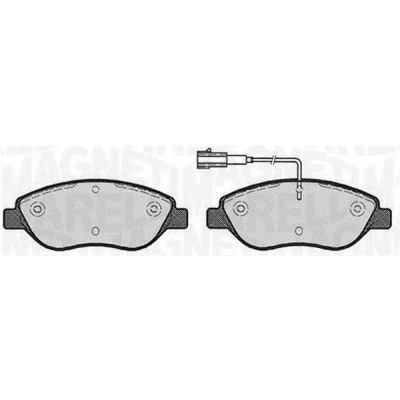 Imagem de MAGNETI MARELLI 363916060563 Jogo de pastilhas para travão disco com sensor desgaste integrado ALFA ROMEO: MiTo, FIAT: BRAVO 2, Stilo Hatchback