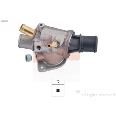 Imagem de EPS 1.880.150 Termóstato, líquido de refrigeração 88 Made in Italy OE Equivalent com junta, ligação roscada para sensor temperatura