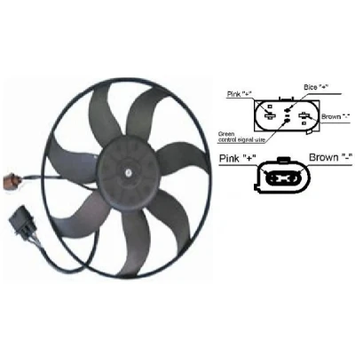 Imagem de MAHLE ORIGINAL CFF 187 001S Ventilador de Radiador 395mm 12V elétrico VOLKSWAGEN: GOLF 6, Polo V Hatchback, Passat CC, AUDI: A3 Sportback