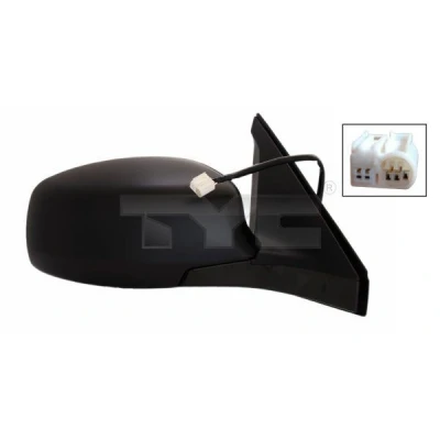 Imagem de Espelho retrovisor Tyc 335 0012 esquerda preto com subcapa convexo, aquecível, para regulação eléctrica dos espelhos SUZUKI: SWIFT 3
