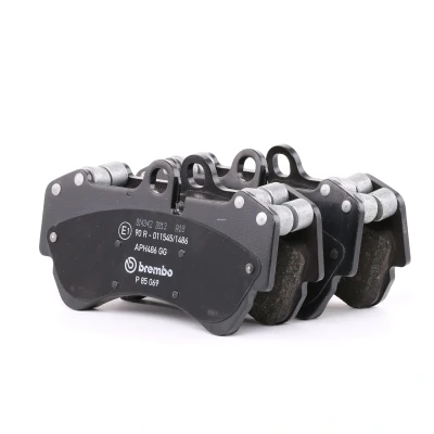 Imagem de BREMBO P 85 069 Jogo de pastilhas para travão disco preparado indicador aviso desgaste sem acessórios, com pesos equilíbrio