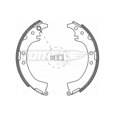 Imagem de TOMEX brakes TX 21 07 Maxilas de Travão Eixo traseiro 228 42 TOYOTA: RAV4 I SUV