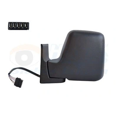 Imagem de Espelho retrovisor Van Wezel 1610807 esquerda preto completo, convexo, para regulação eléctrica dos espelhos, aquecível CITROËN: Jumpy I