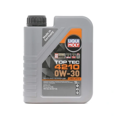 Imagem de Liqui Moly Top Tec 4210 0W 30 1l Óleo do motor 21604 VOLKSWAGEN: Tiguan II, Golf 4, 5, AUDI: A3 Hatchback, A4 B6 Sedan, Avant