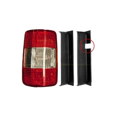 Imagem de PRASCO VG9044154 Farolim esquerda branco/vermelho sem porta lâmpadas VOLKSWAGEN: Caddy 3