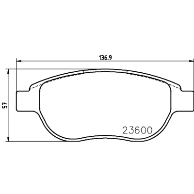 Imagem de HELLA 8DB 355 018 871 Jogo de pastilhas para travão disco PEUGEOT: 206 Hatchback, 207 307 CITROËN: C4 I Hatchback