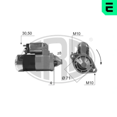 Imagem de ERA 220481A Motor de arranque 12 1,3 8 MITSUBISHI: Carisma Hatchback