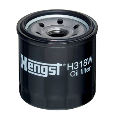 Imagem de HENGST FILTER H318W Filtro de óleo M18x1,5 aparafusado CHEVROLET: Aveo / Kalos Hatchback, Spark, Sedan