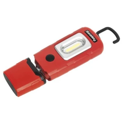Imagem de SEALEY LED3601R Lanternas de mão LED 300, 100 3.7 com bateria recarregável, magnética