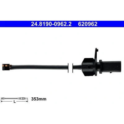 Imagem de ATE 24.8190 0962.2 Sensor de Desgaste Pastilha Freio PORSCHE: Macan