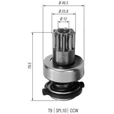 Imagem de MAGNETI MARELLI 940113020183 Pinhão, motor de arranque