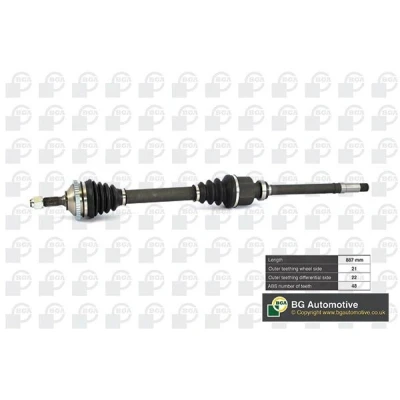 Imagem de BGA DS6714RA Veio de transmissão Eixo dianteiro, lado direito 887 PEUGEOT: 206 Hatchback
