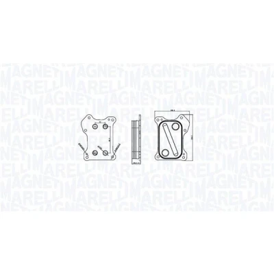 Imagem de MAGNETI MARELLI 350300000800 Radiador de Óleo OPEL: Meriva A, Corsa С Van, Combo C Van / Carrinha, FIAT: Punto Evo Hatchback, Doblo I Cargo