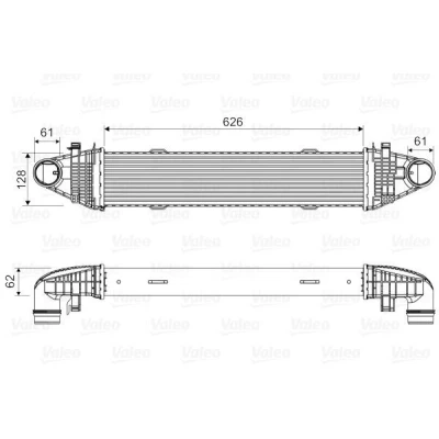 Imagem de VALEO 818616 Intercooler sem válvula de recirculação dos gases escape MERCEDES BENZ: Classe C T modell