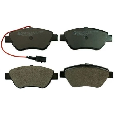 Imagem de DENCKERMANN B110185 Jogo de pastilhas para travão disco Eixo dianteiro incl. contacto aviso desgaste FIAT: BRAVO 2, Stilo Hatchback