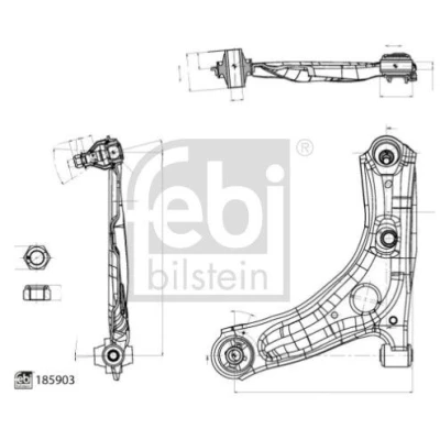 Imagem de FEBI BILSTEIN 185903 Braço de suspensão