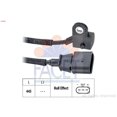 Imagem de FACET 9.0422 Sensor Made in Italy OE Equivalent SEAT: Ibiza 3, Córdoba II Sedan, VOLKSWAGEN: Polo IV Hatchback, SKODA: Fabia 1 Combi, Roomster
