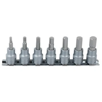 Imagem de KS TOOLS 911.1544 Conjunto de soquete aço cromo vanádio 1/4 quadrado