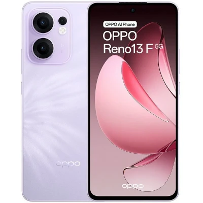 Imagem de OPPO Reno13 F 5G Smartphone com IA 8GB/256GB/6.67&quot; 120Hz AMOLED 1.5K 50MP IP69 5.800mAh 45W Roxo