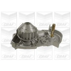 Imagem de GRAF PA412 Bomba de água 20 sem junta mecânico Chapa aço 52,48 para accionamento da correia dentada RENAULT: CLIO 1, Rapid Van, 19 II Hatchback
