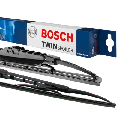 Imagem de Escova do limpa vidros Bosch Twin Spoiler 3 397 001 802 Padrão Lado passageiro arqueado MERCEDES BENZ: Classe C Sedan, Coupe