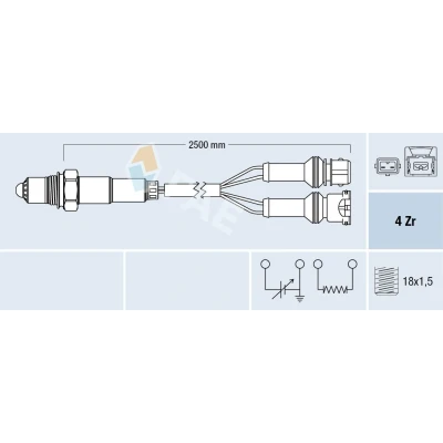 Imagem de FAE 77639 Sonda lambda