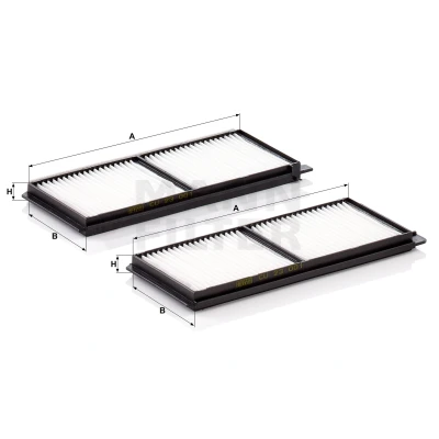 Imagem de MANN FILTER CU 23 001 2 Filtro, ar do habitáculo Filtro de partículas 247 99 17 MAZDA: Hatchback
