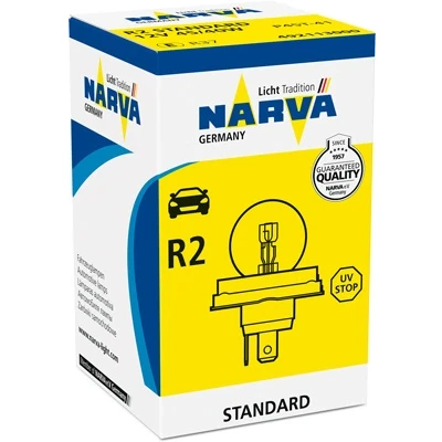Imagem de NARVA 492113000 Lâmpada, farol de longo alcance R2 (Bilux) 12V 45/40W Halogéneo LADA: Niva, CITROËN: AX