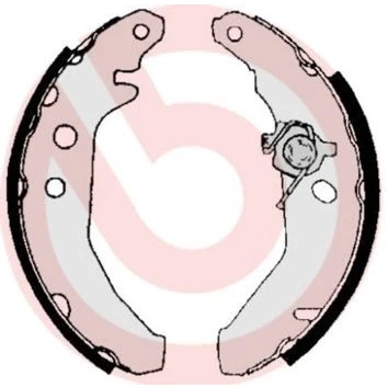 Imagem de BREMBO S 24 516 Maxilas de Travão 180 32 com acessórios FORD: FIESTA 3