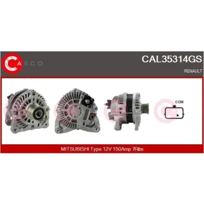 Imagem de CASCO CAL15468AS Alternador 12V 220A MERCEDES BENZ: Sprinter 3.5 T Van, Camião de plataforma/Chassis