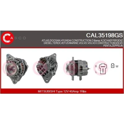 Imagem de CASCO CAL15339AS Alternador 12V 180A CHRYSLER: 300C Sedan