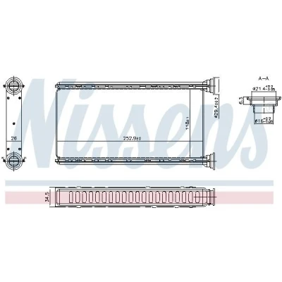 Imagem de Aquecedor de água NISSENS NIS 707288