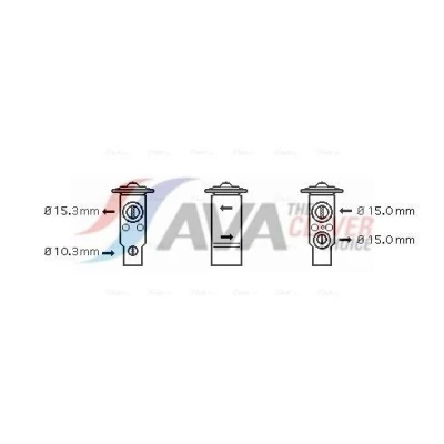 Imagem de AVA COOLING SYSTEMS TO1070 Válvula de Expansão