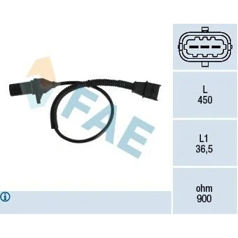 Imagem de FAE 79333 Gerador de Impulsos 3 Sensor inductivo com junta KIA: cee‘d I Carrinha, CARENS 2