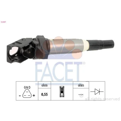 Imagem de FACET 9.6507 Bobina de ignição BMW: 3 Coupe, 5 Sedan, 1 Hatchback