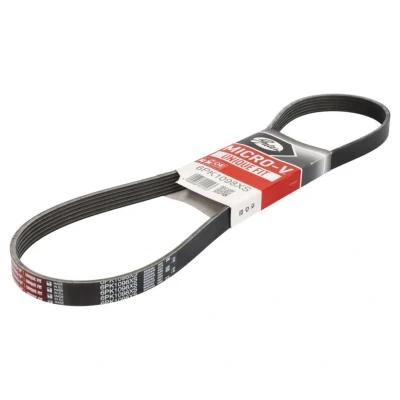 Imagem de GATES 6PK1098XS Correia trapezoidal estriada 1098 6 Aramida, EPDM (borracha de etileno propileno dieno)