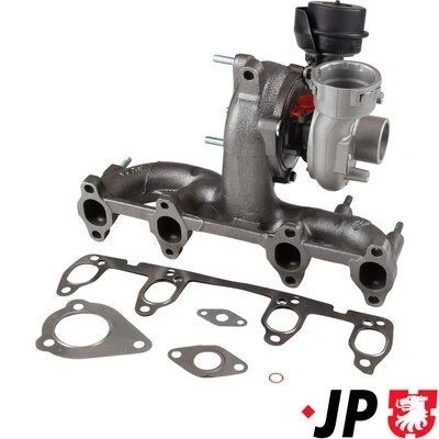 Imagem de JP GROUP 1117404700 Turbocompressor accionado pelos gases de escape incl. Kit juntas VOLKSWAGEN: Golf 4, 4 Variant, Bora Sedan