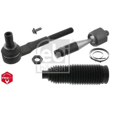 Imagem de FEBI BILSTEIN 49040 Barra de direcção Eixo dianteiro, lado esquerdo com porca, parafuso, braçadeiras, foles ProKit