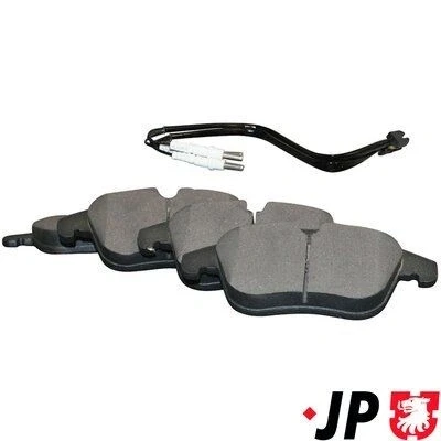 Imagem de JP GROUP 3163600610 Jogo de pastilhas para travão disco Eixo dianteiro incl. contacto aviso desgaste PEUGEOT: 508 I SW, 407 Sedan