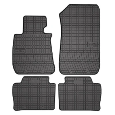 Imagem de FROGUM 0670 Conjunto de tapete chão Borracha à frente e atrás 4 preto medida BMW: 3 Sedan