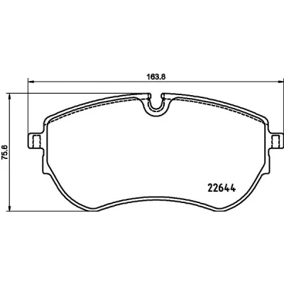 Imagem de HELLA 8DB 355 037 731 Jogo de pastilhas para travão disco VOLKSWAGEN: Amarok Pick up