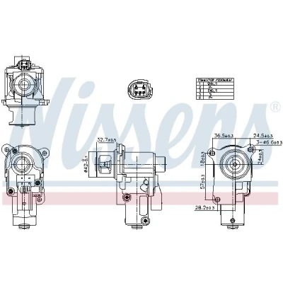 Imagem de NISSENS 98552 Válvula EGR VOLKSWAGEN: Golf 6, Jetta 3
