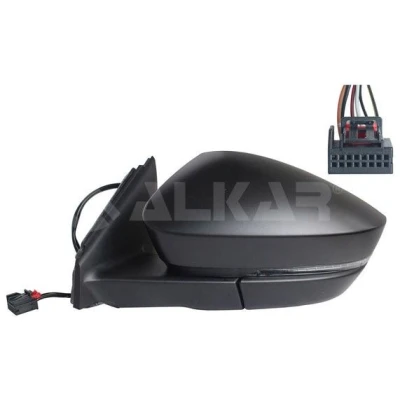 Imagem de Espelho retrovisor Alkar 9025771 esquerda elétrico aquecível, convexo para veículo com volante à