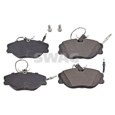 Imagem de SWAG 62 91 6224 jogo de pastilhas para travão disco Eixo dianteiro incl. contacto aviso desgaste com parafusos CITROËN: Jumpy I Van
