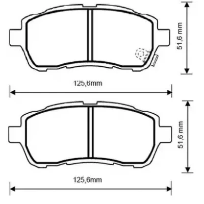 Imagem de VAICO V25 1177 Jogo de pastilhas para travão disco FORD: FIESTA 6, 6 Van, 5 MAZDA: 2 Hatchback
