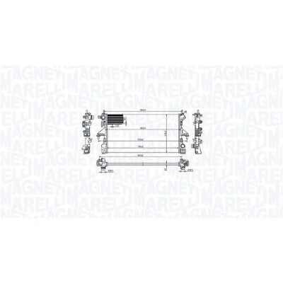 Imagem de MAGNETI MARELLI 350213216800 Radiador, arrefecimento do motor PEUGEOT: Boxer Van, CITROËN: Jumper II Van