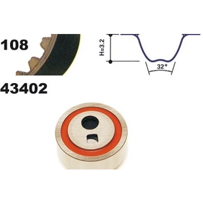 Imagem de MAPCO 23402 Jogo de correias dentadas 108 PEUGEOT: 206 Hatchback, 307 306 CITROËN: Saxo Xsara Hatchback