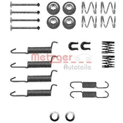 Imagem de Kit de acessórios, maxilas travão estacionamento METZGER 105 0016