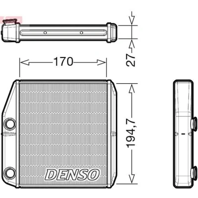 Imagem de DENSO DRR09101 Radiador Quente