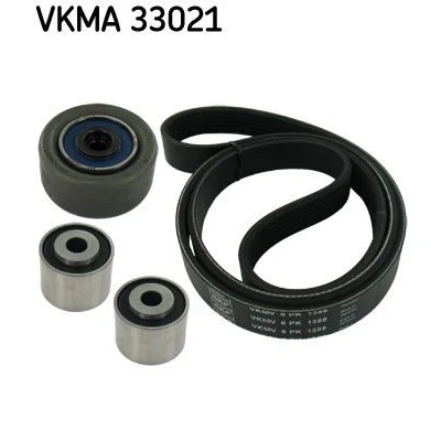 Imagem de SKF VKMA 33021 Jogo de correias trapezoidais estriadas PEUGEOT: 206 Hatchback, Van, Partner I CITROËN: Jumpy Xsara Coupe